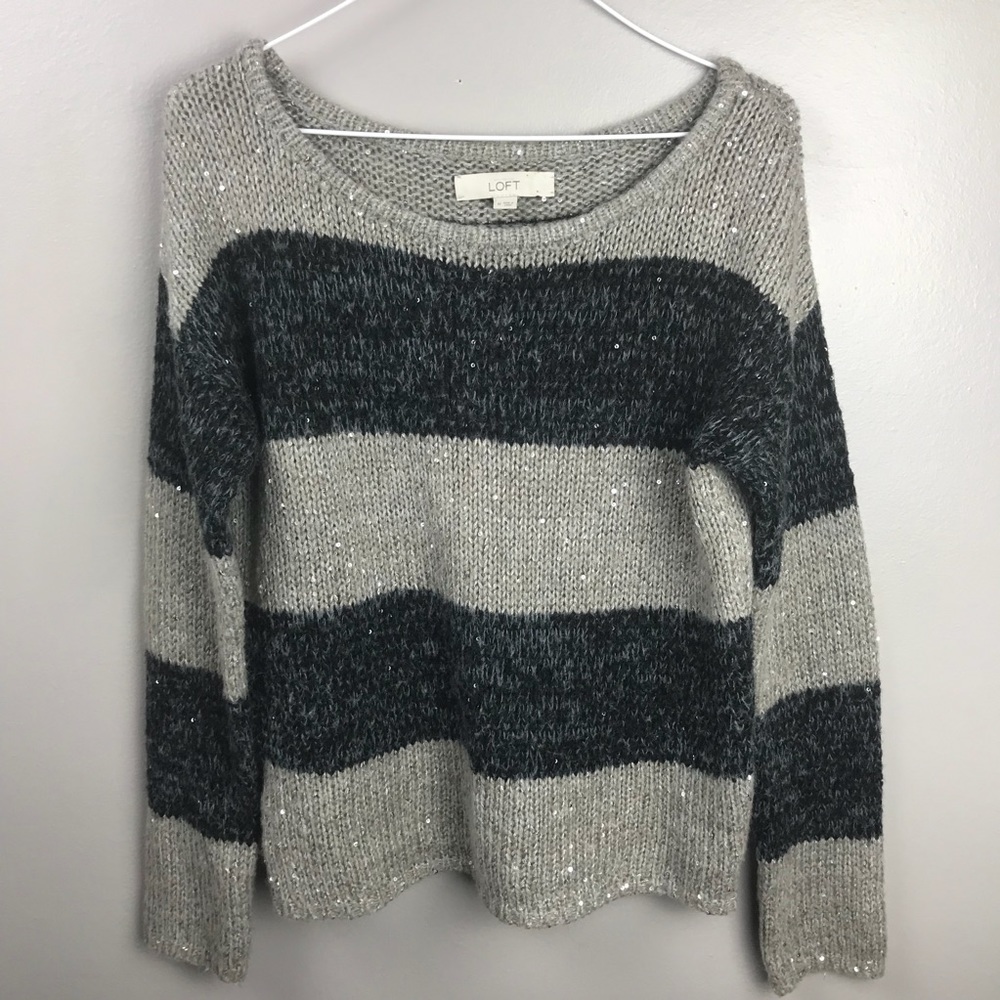 Ann Taylor LOFT Striped Sweater Size Medium - Picture 3 of 8